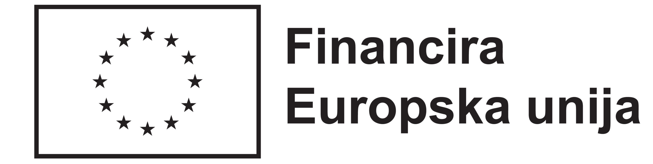 HR Financira Europska unija BLACK Outline